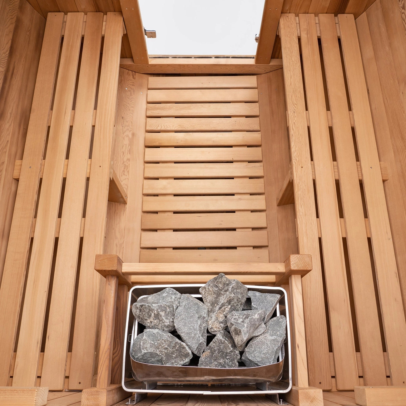 Barrel Outdoor Sauna - 6 Person w/ Harvia Kip 8kW Heater - My Store