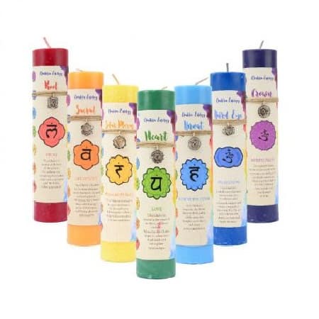 Chakra Pillar Candle Set - My Store
