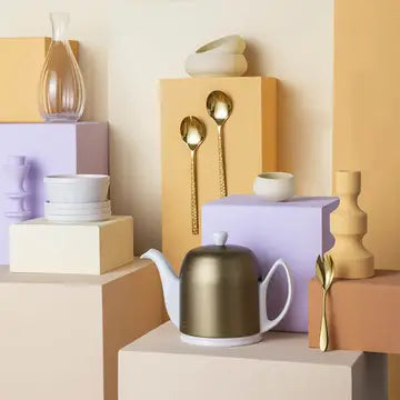 Salam Teapot - 4 Cups (23 oz) Ceramic & Stainless Steel - My Store