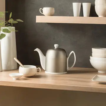 Salam Teapot - 4 Cups (23 oz) Ceramic & Stainless Steel - My Store