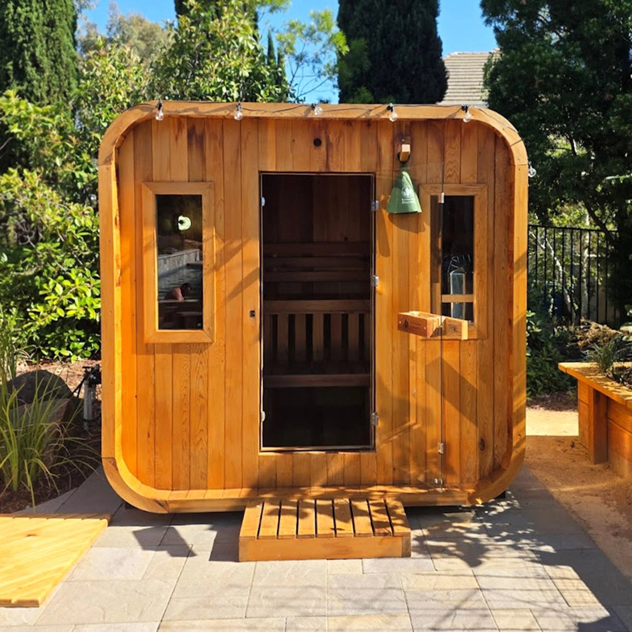 Summit Outdoor Sauna - 6 Person w/ Harvia Spirit Wi-Fi 8kW Heater - My Store