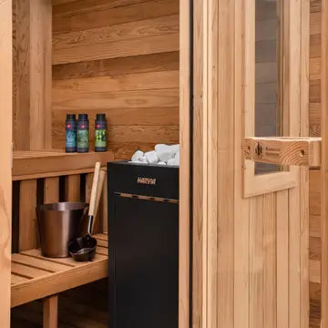 Summit Outdoor Sauna - 6 Person w/ Harvia Spirit Wi-Fi 8kW Heater - My Store