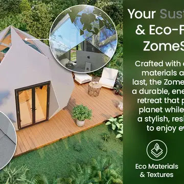 Zomes Pod – 120 Sq ft Eco-Friendly Outdoor Office Pod - My Store