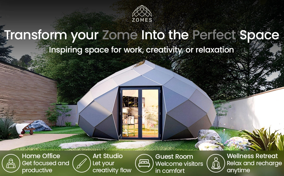 Zomes Pod – 120 Sq ft Eco-Friendly Outdoor Office Pod - My Store