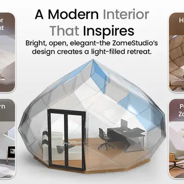 Zomes Pod – 120 Sq ft Eco-Friendly Outdoor Office Pod - My Store